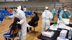 Cribado con PCR  a 232 alumnos y docentes del Colegio Santa Mar�a del Mar