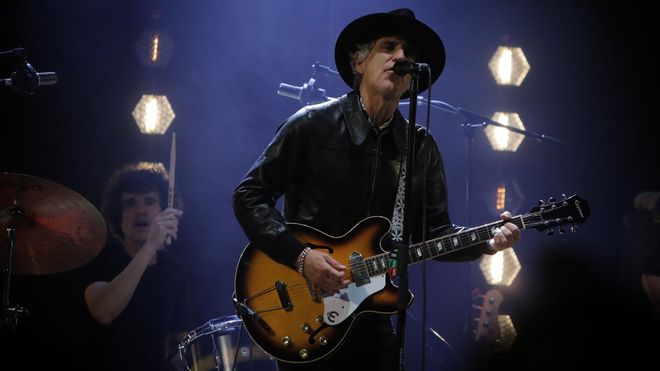 Mikel Erentxun en un concierto en A Corua durante el ao 2024.