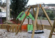 La intervenci�n inclu�a tambi�n este parque infantil. 