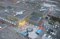 Imagen a�rea del centro comercial As Termas en octubre de 2005, a punto de ser abierto al p�blico. 