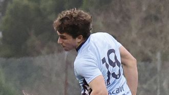 El juvenil del Celta Jorge P�rez-Lafuente, en un partido de esta temporada.