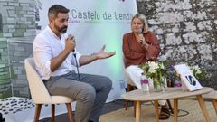 Alberto Mancebo presentou por vez primeira a s�a nova obra. Na imaxe, con Ana Gayoso