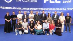 Fotograf�a de todos los premiados en la gala celebrada en el Coru�a Immersive Studio.