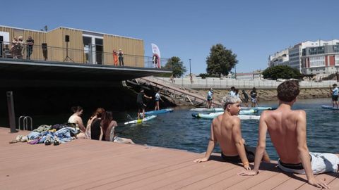 Inauguraci�n de la plataforma n�utica de O Parrote