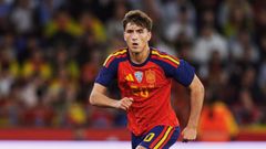 El canterano del Celta Javi Rodr�guez, en su partido debut con la selecci�n espa�ola, frente a Irak.