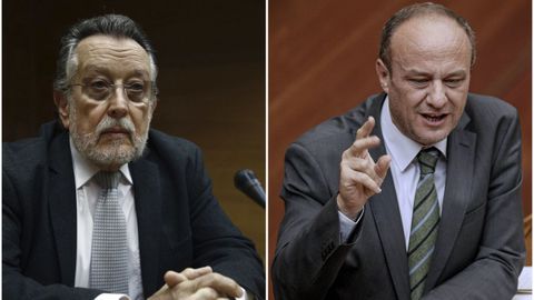 Fotos de archivo del exvicealcalde de Valencia, Alfonso Grau (i), del 2017, y del subdelegado del Gobierno en Valencia, Rafael Rubio, tomada en el 2013