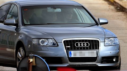 Veh�culo en el que Forcadell ha salido de la prisi�n