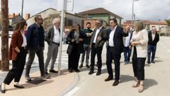 El presidente de la Deputaci�n, la titular de V�as e Obras, el alcalde de Carballo y varios concejales visitaron la zona donde se desarrollaron los trabajos