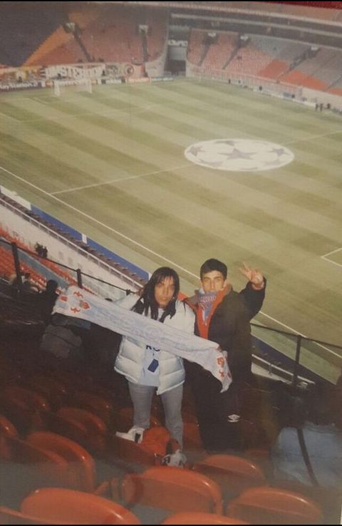 Patricia y su marido, en su anterior visita al mstedam Arena