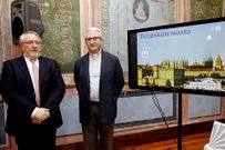 Francisco Dom�nguez y Daniel Lorenzo, ayer, en la presentaci�n del plan de mecenazgo