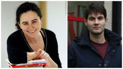 Bego�a R. Sotelino y Manuel Varela, periodistas de La Voz de Galicia.