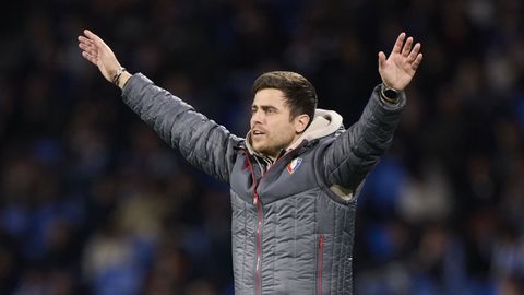 El entrenador del Osasuna, rival del Celta este viernes, Alessio Lisci.