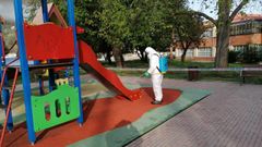 Campa�a de desinfecci�n en Laviana