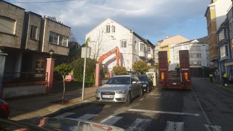 Los trabajos comenzaron el mi�rcoles por la ma�ana, como se observa en la imagen