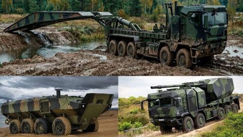 Los tres veh�culos militares que producir� Indra en su planta de As Pontes