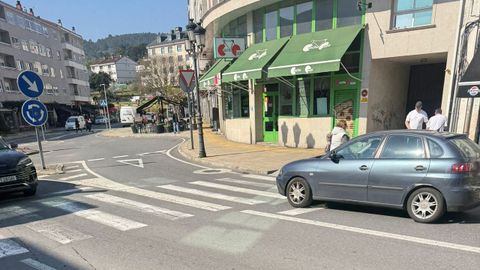 Lugar del accidente en A Valenz�.