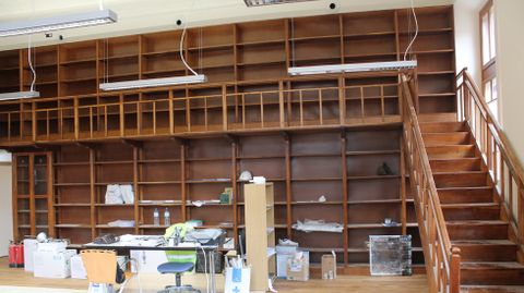 Un aspecto de la biblioteca, en la primera planta