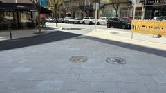 La actuaci�n en el cruce de O H�rreo y G�mez Ulla ha situado la zona de paso peatonal al mismo nivel que la calzada