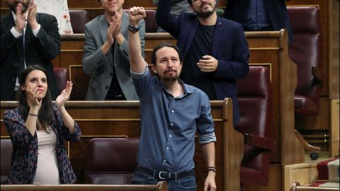 Iglesias, emocionado en el Congreso