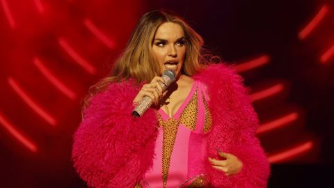 Melody, durante su actuación en Antequera