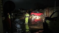 Inundaci�n por una riada en Xunqueira