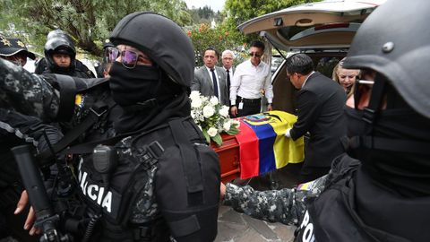 Funeral del candidato presidencial Fernando Villavicencio.