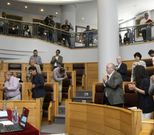 Hubo un minuto de silencio por las ni�as de Mora�a. 