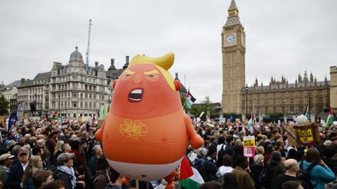 Protestas contra Trump en Londres
