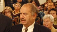 Manuel Rieiro, en la presentaci�n en Santiago de su libro biogr�fico