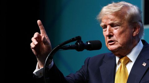 El presidente de EE.UU., Donald Trump, en Ankara.
