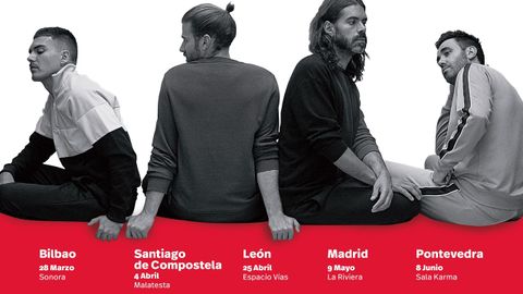 Imagen del grupo en el cartel de la Gira Mahou 2019, que llevar� a la banda madrile�a a Oviedo