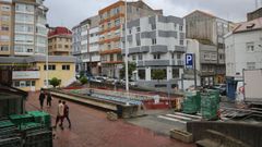 Entrada del antiguo aparcamiento del mercado de Monte Alto