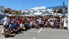 Imagen de familia de los participantes en esta edici�n de la ruta de autocaravanas.