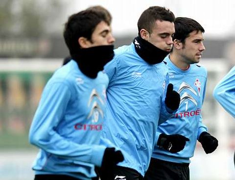 Aspas apenas pudo realizar la carrera continua en el �ltimo entrenamiento.
