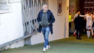 Toni Otero en su etapa como entrenador del Pontevedra CF