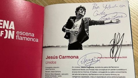 Aut�grafo de Jes�s Carmona