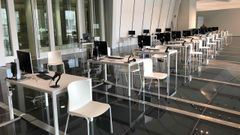 Preparativos para la prueba de vacunaci�n masiva que comenzar� ma�ana en la Ciudad de la Cultura