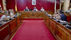 La reuni�n entre la alcaldesa y los sindicatos tuvo lugar en el sal�n de plenos