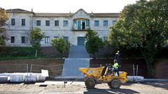 Obras en uno de los edificios de la ETEA