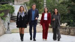 Marina Vaz, Gómez Besteiro, Natalia González y Rodríguez Dacosta, este sábado en Ourense.