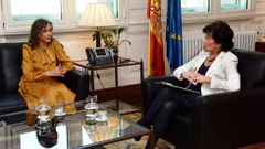 Carmen Pomar e Isabel Cela�, reunidas en Madrid