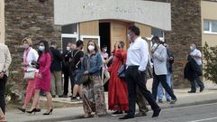 Asistentes a la inauguraci�n hace unos meses de la ampliaci�n del museo geol�gico municipal de Quiroga