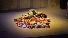 Un momento del espect�culo �Dreaming Juliet�, de la compa��a Elefante Elegante, que forma parte del ciclo teatral de Monforte