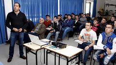 Iago Carballo imparti� ayer una charla en Fonteboa