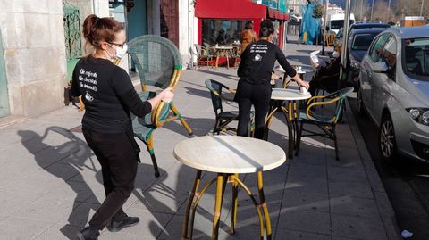 Moaa es uno de los municipios que estrenan las mximas restricciones hoy, lo que solo permite a las cafeteras servir en las terrazas