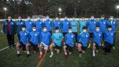 Cuerpo t�cnico y jugadores, antes dle entrenamiento de este mi�rcoles