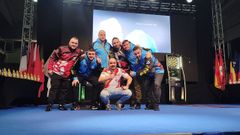 La formaci�n mundialista del Kaldi, con Diego Gonz�lez, Adri�n Fern�ndez, Jorge Blanco, Mart�n Mart�nez, Cristian Oliveira, Javier y Borja Gonz�lez