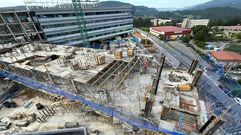 Obras en el Gran Montecelo, en Pontevedra