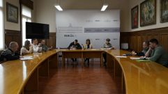 Reuni�n del Comit� de Seguridade e Sa�de del Concello de Ferrol, donde se present� el nuevo Plan de prevenci�n.