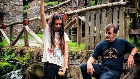 Mar�a Lorido de joven con su padre